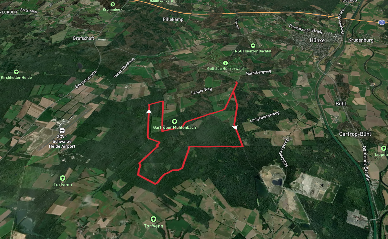 Meesenmühlenweg and Kirchhellen-Wesel-Weg Loop