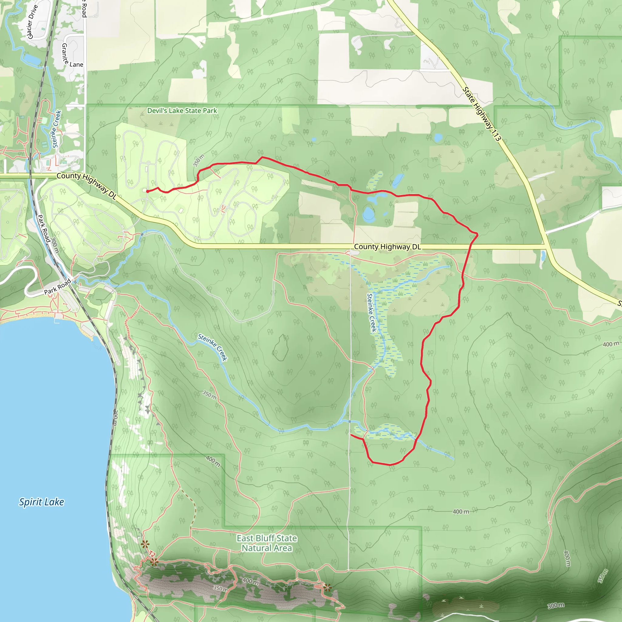 Steinke Basin mobile static map