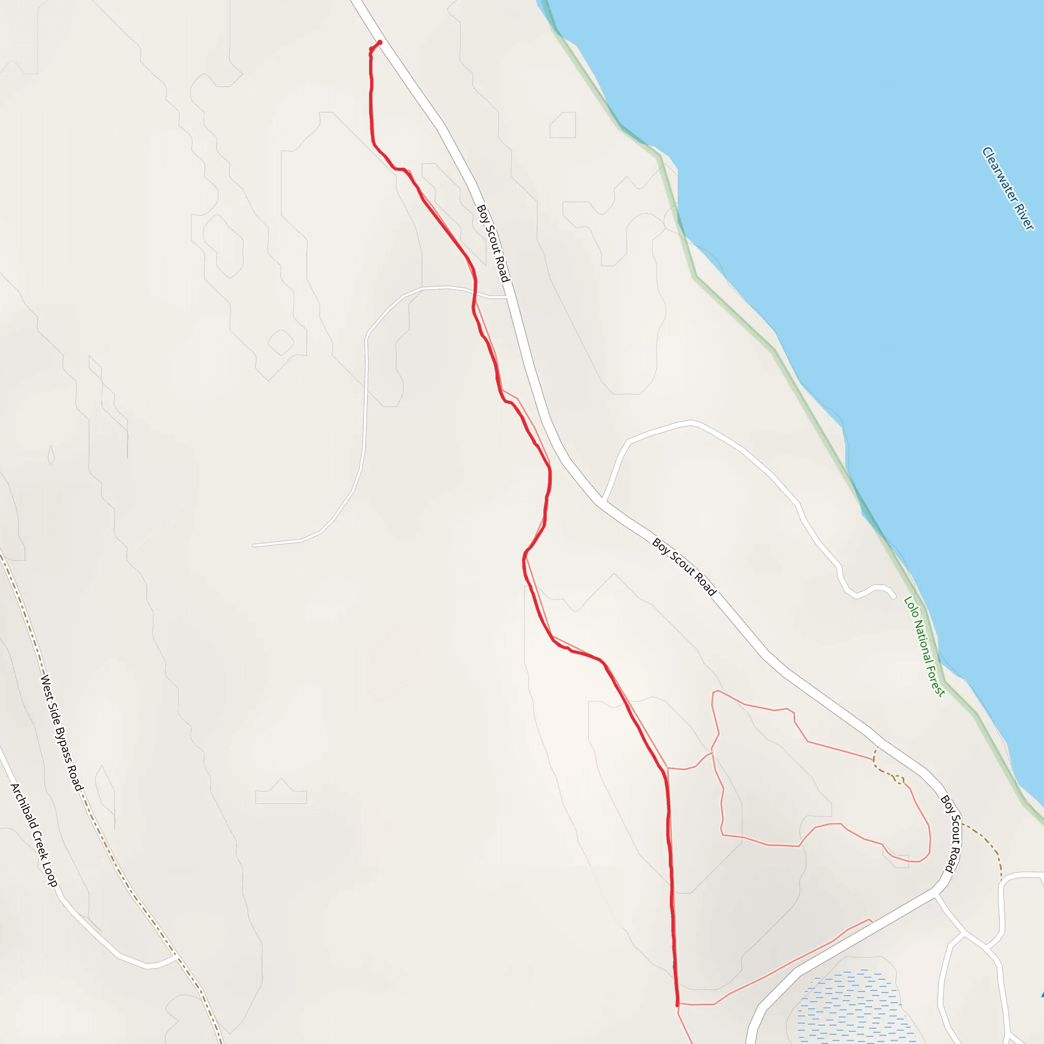 Boyscout Trail B Trail mobile static map