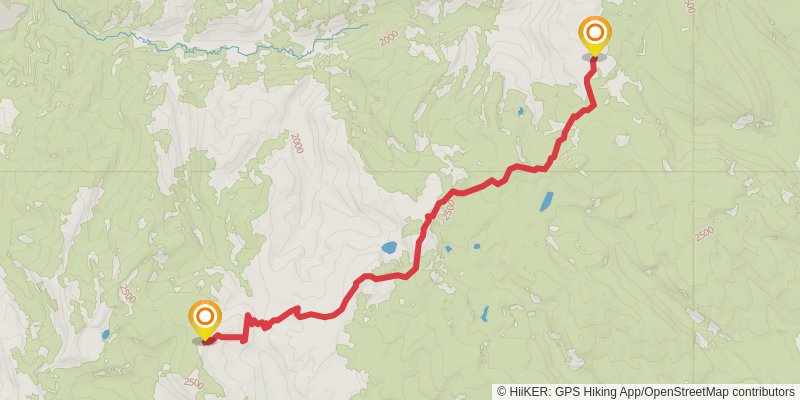 Continental Divide Trail - Montana And Idaho stage 35 Map