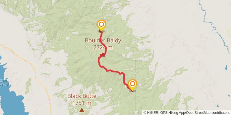 Belt Mountain Divide Trail stage 3 Map