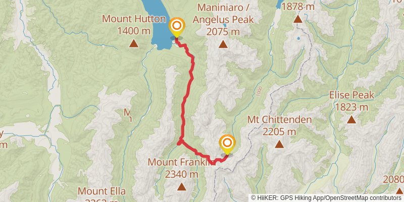 Travers-Sabine Circuit stage 3 Map