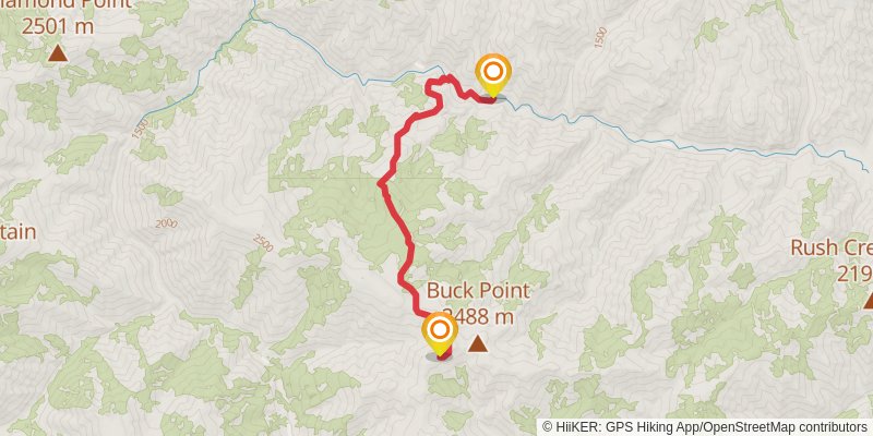Ultra Pedestrian North Loop stage 50 Map