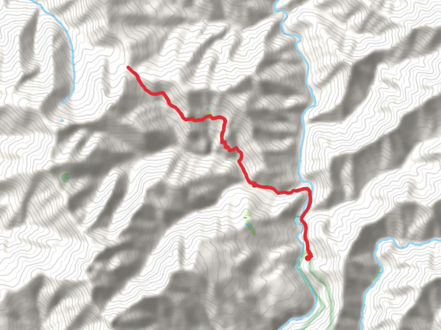An image depicting the trail Whites Creek via North Fork Trail and its surrounding area.