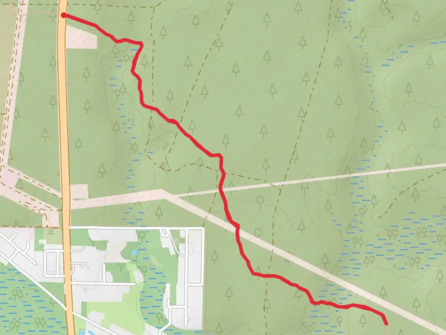 An image depicting the trail Muddy Ford via Florida Trail and its surrounding area.