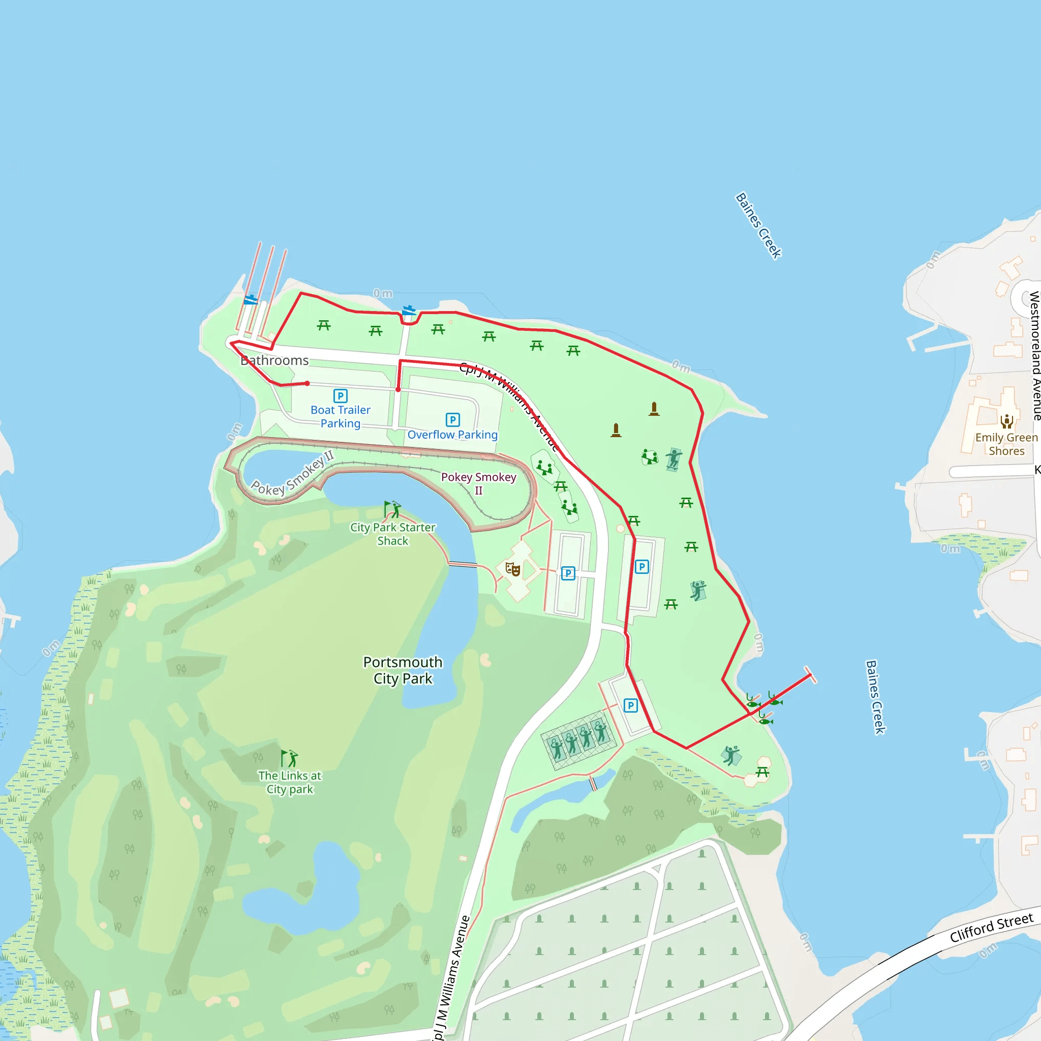 Skate Park Loop mobile static map