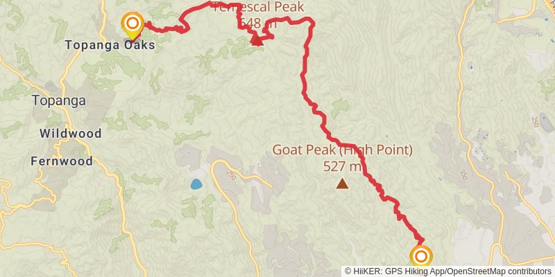 Backbone Trail stage 7 Map