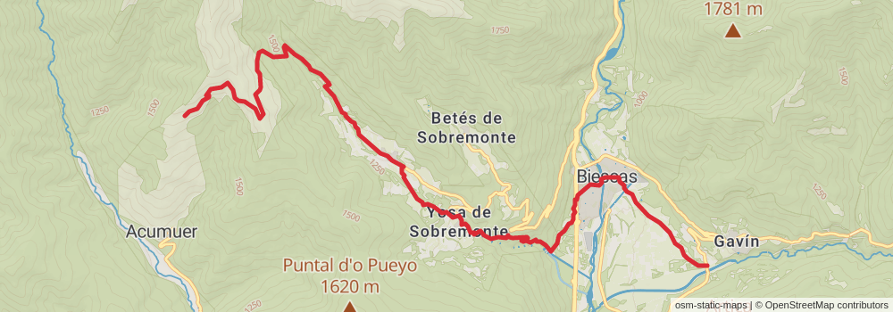 GR 15 - Subpyrenean Path stage 12 Map