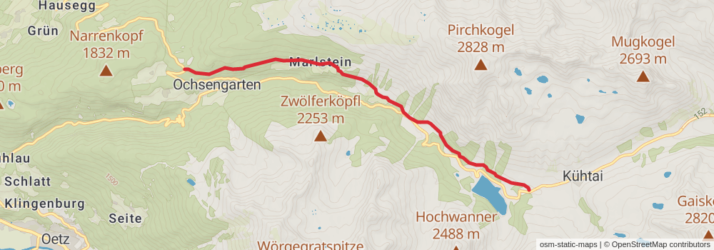 Ötztal Trek stage 2 Map