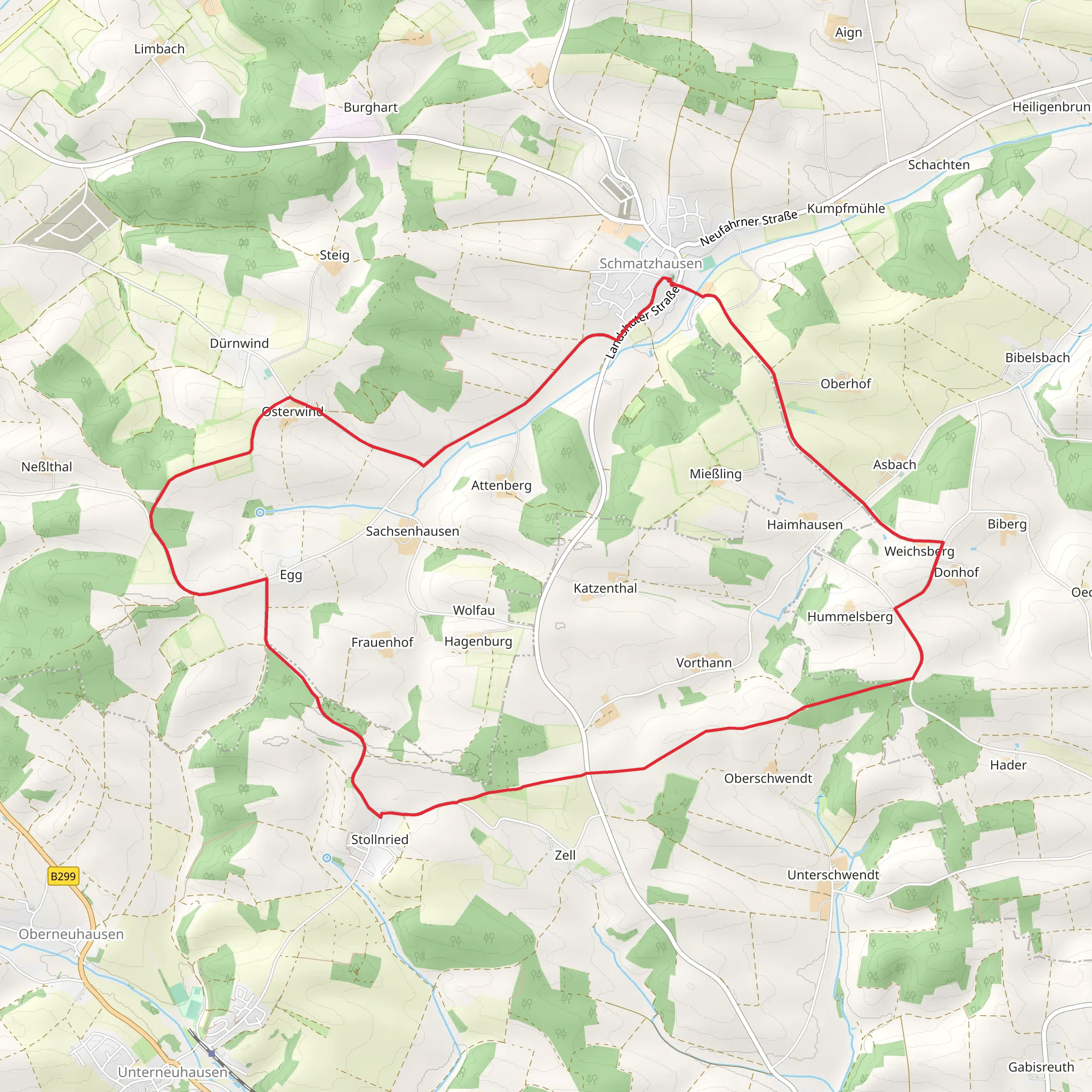 Schmatzhausen Loop mobile static map