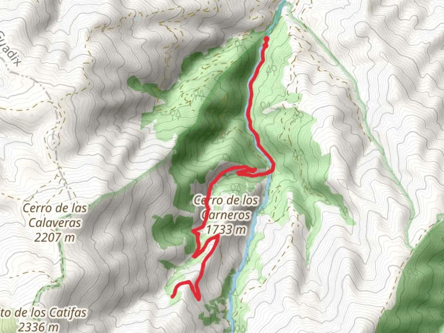 An image depicting the trail Dehesa del Camarate and its surrounding area.