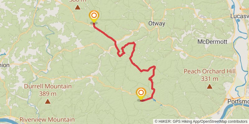 American Discovery Trail - East stage 41 Map