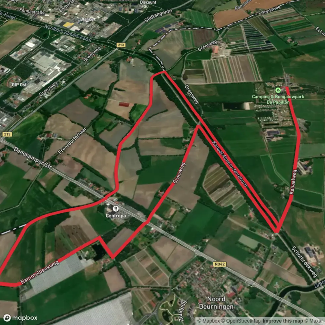 An image depicting the trail Noord Deumingen Loop and its surrounding area.