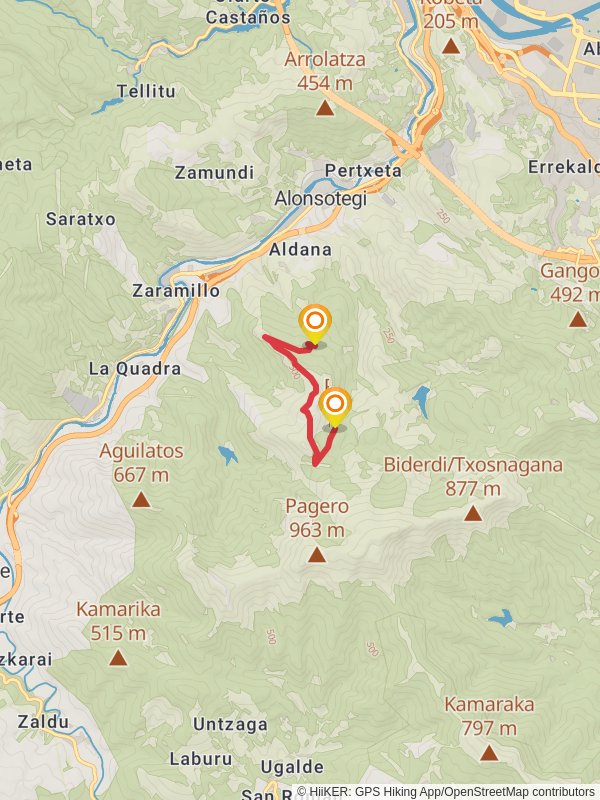 Route of Mines and Seles - Zamaia PR BI 100 - 2 mobile static map