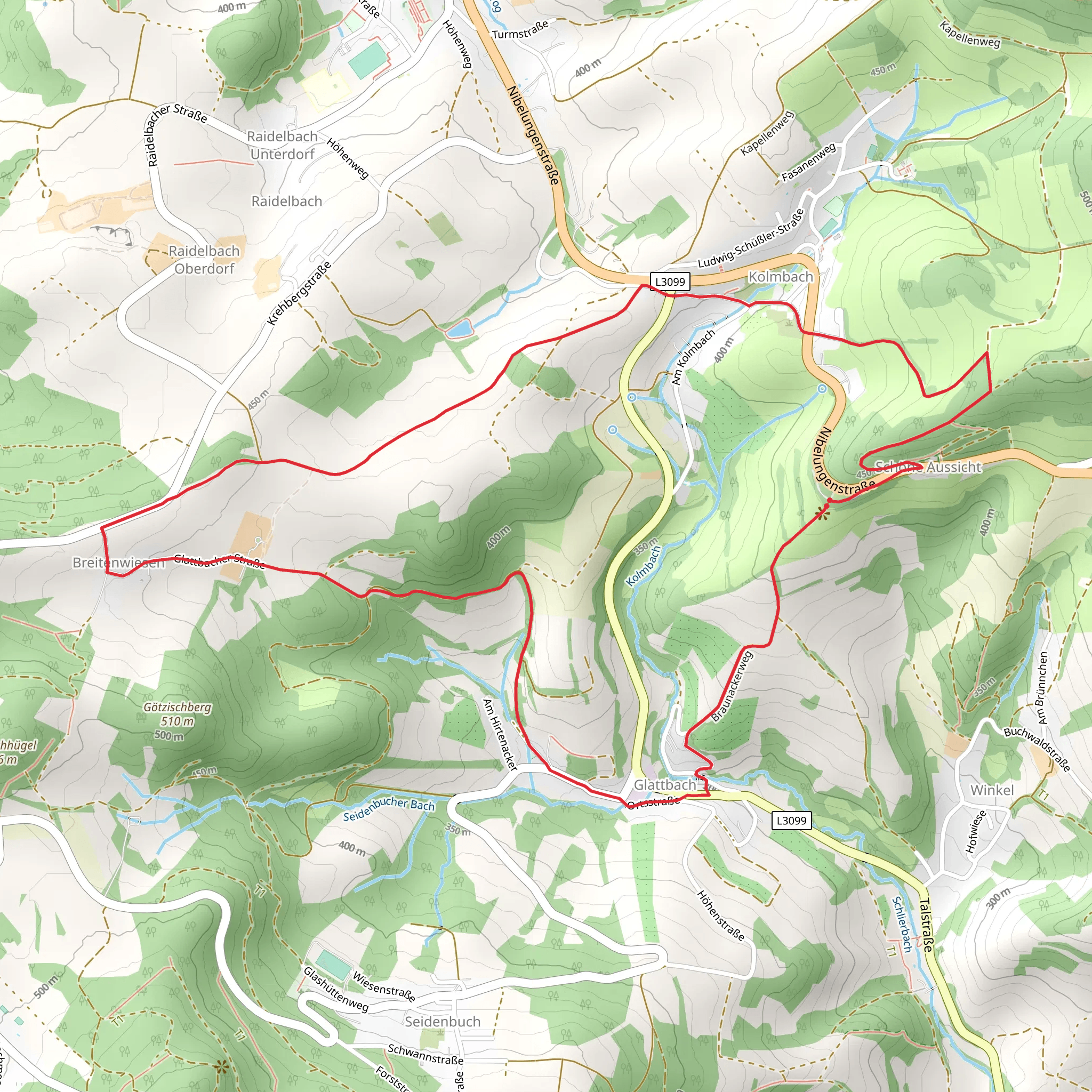 Schelmenacker Weg mobile static map
