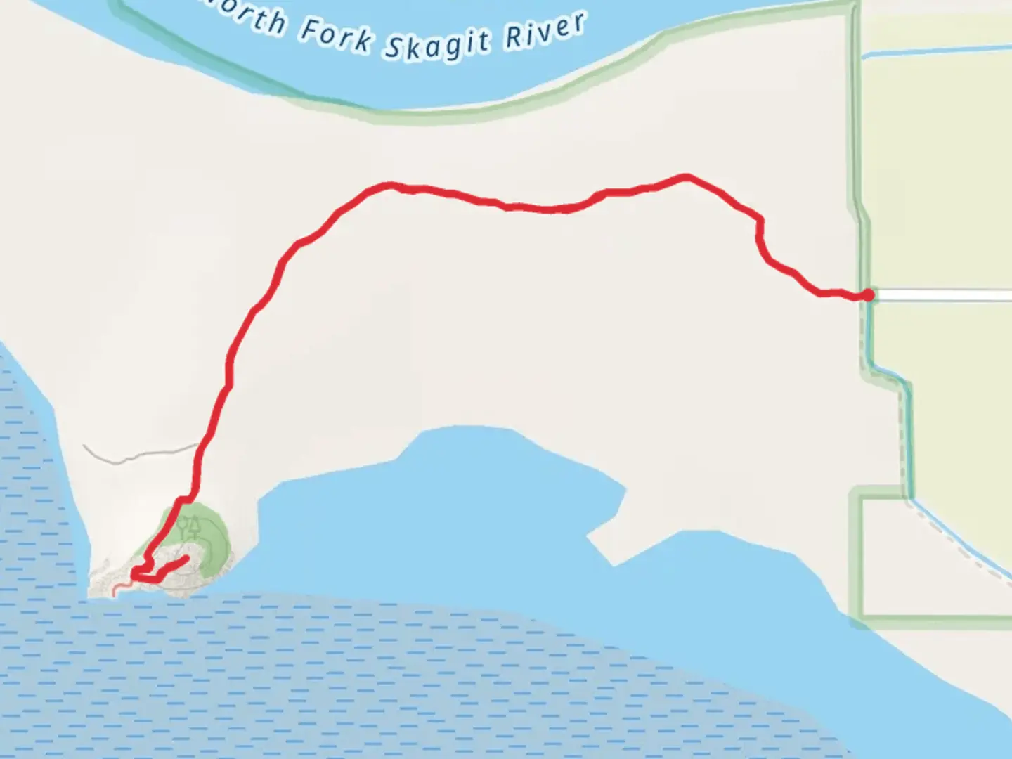 An image depicting the trail Craft Island Trail and its surrounding area.