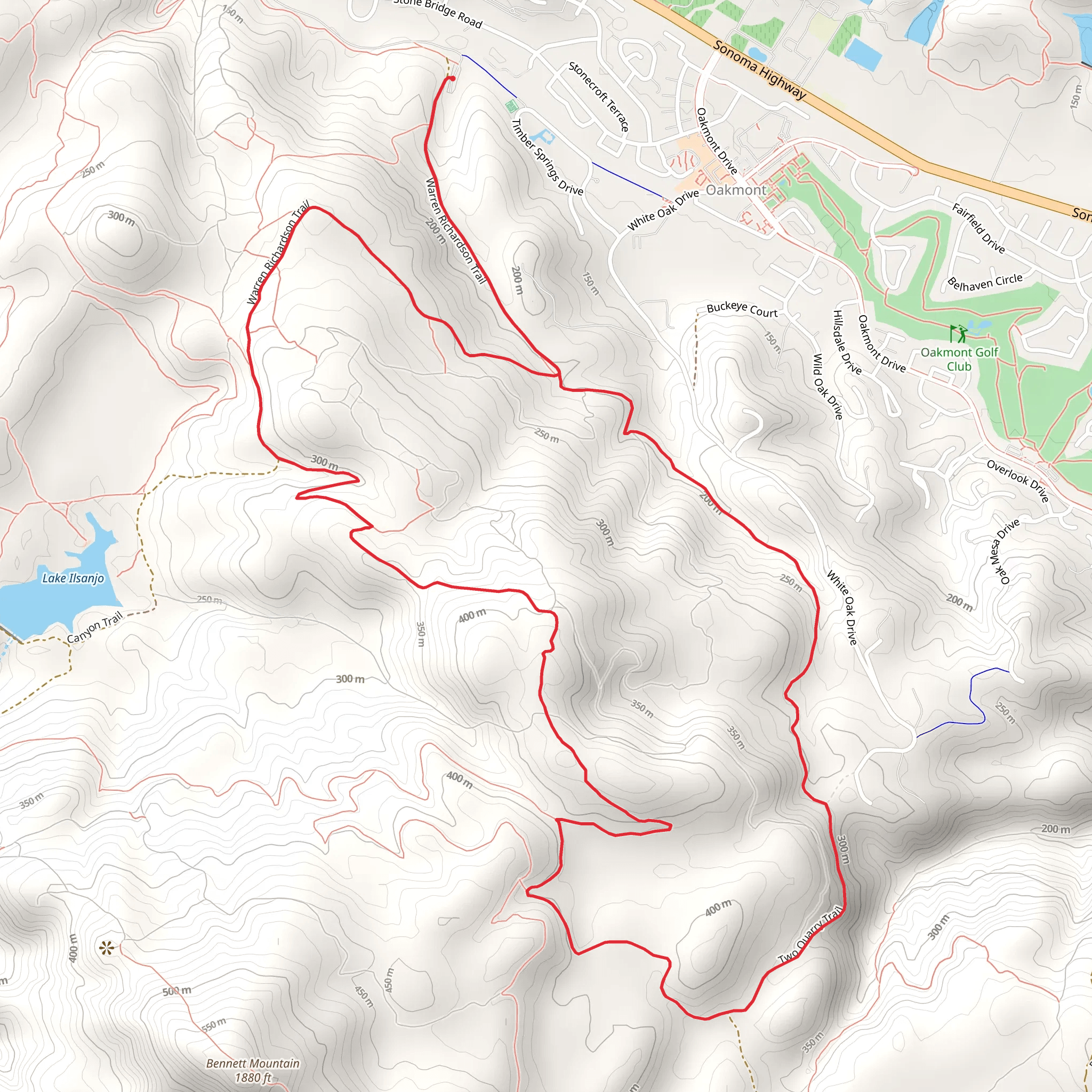 Warren Richardson - Two Quarry Trail mobile static map