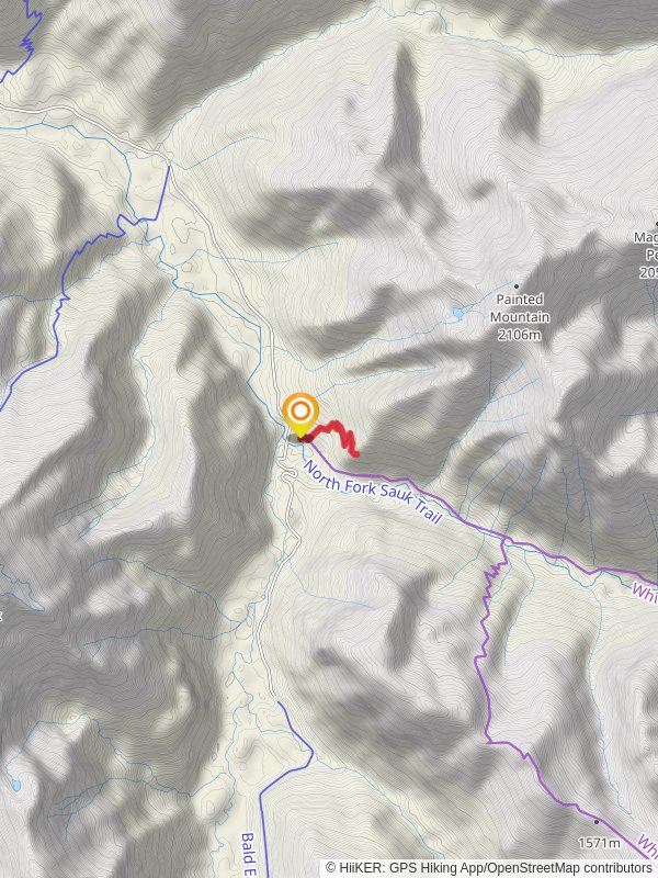 Red Mountain Trail mobile static map