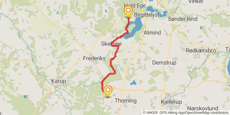 Hærvejen stage 12 Map