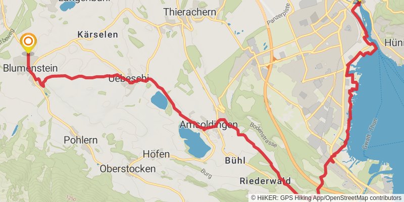 Camino Rankweil-Geneva stage 16 Map