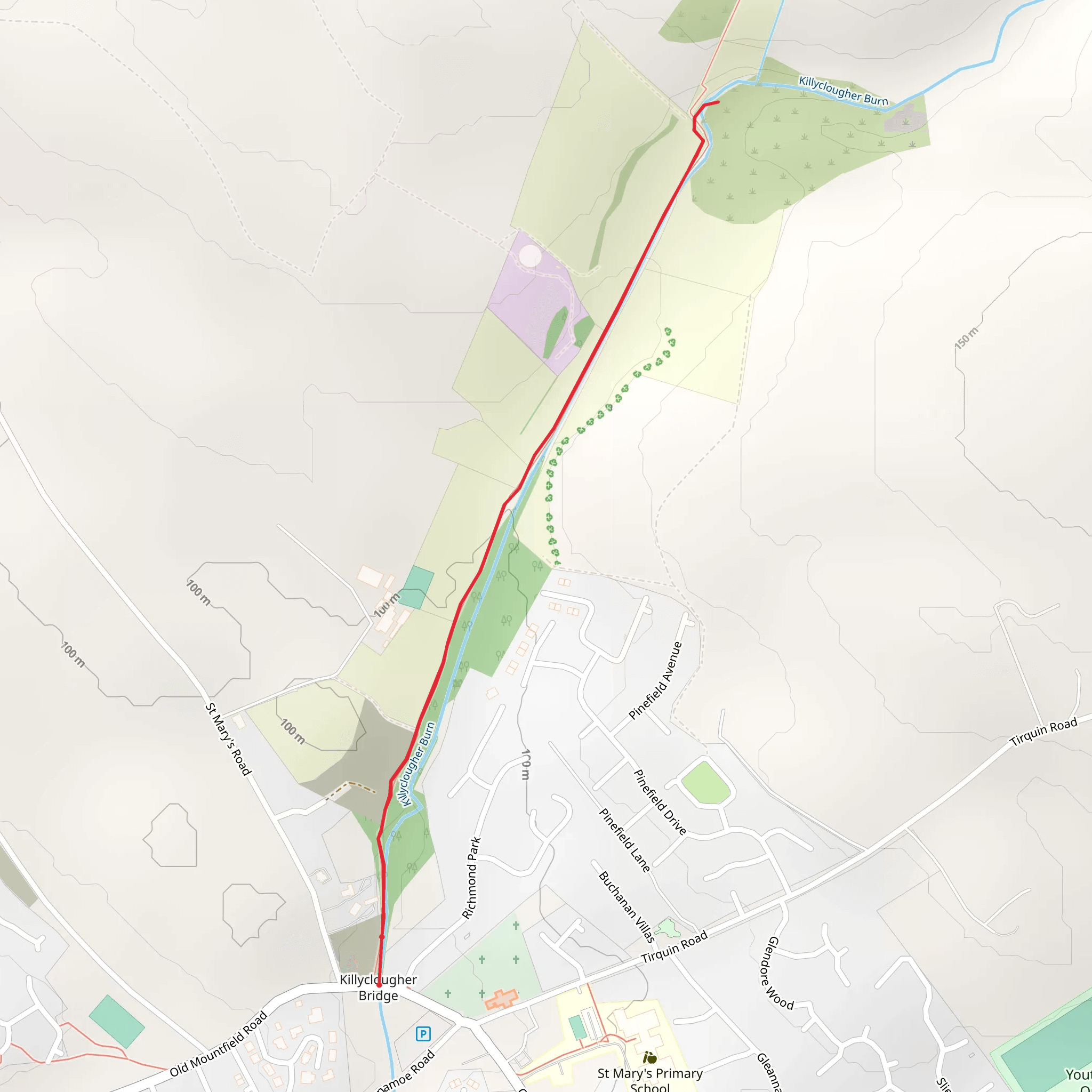 Killyclogher Burn mobile static map