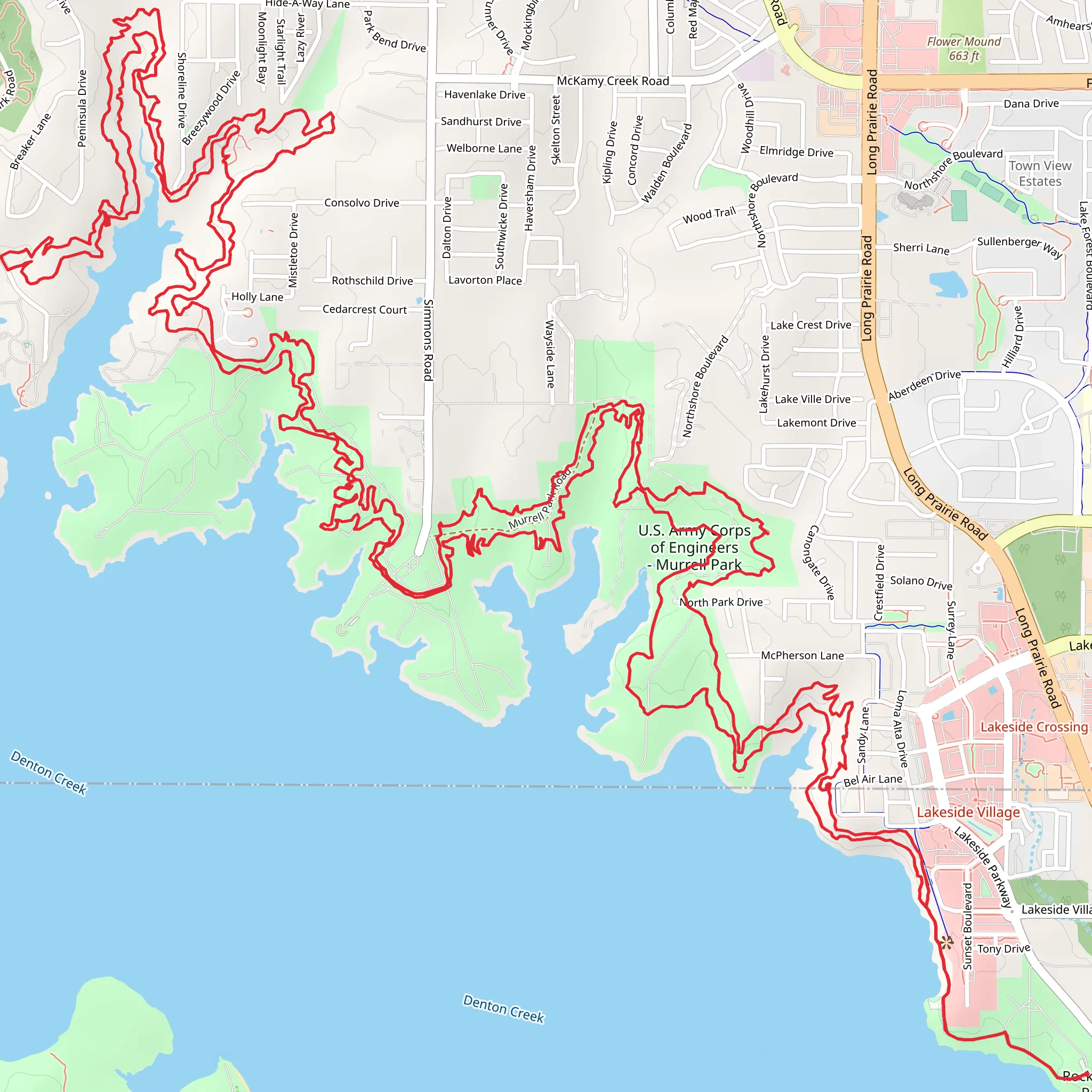 Northshore Trail Loop mobile static map