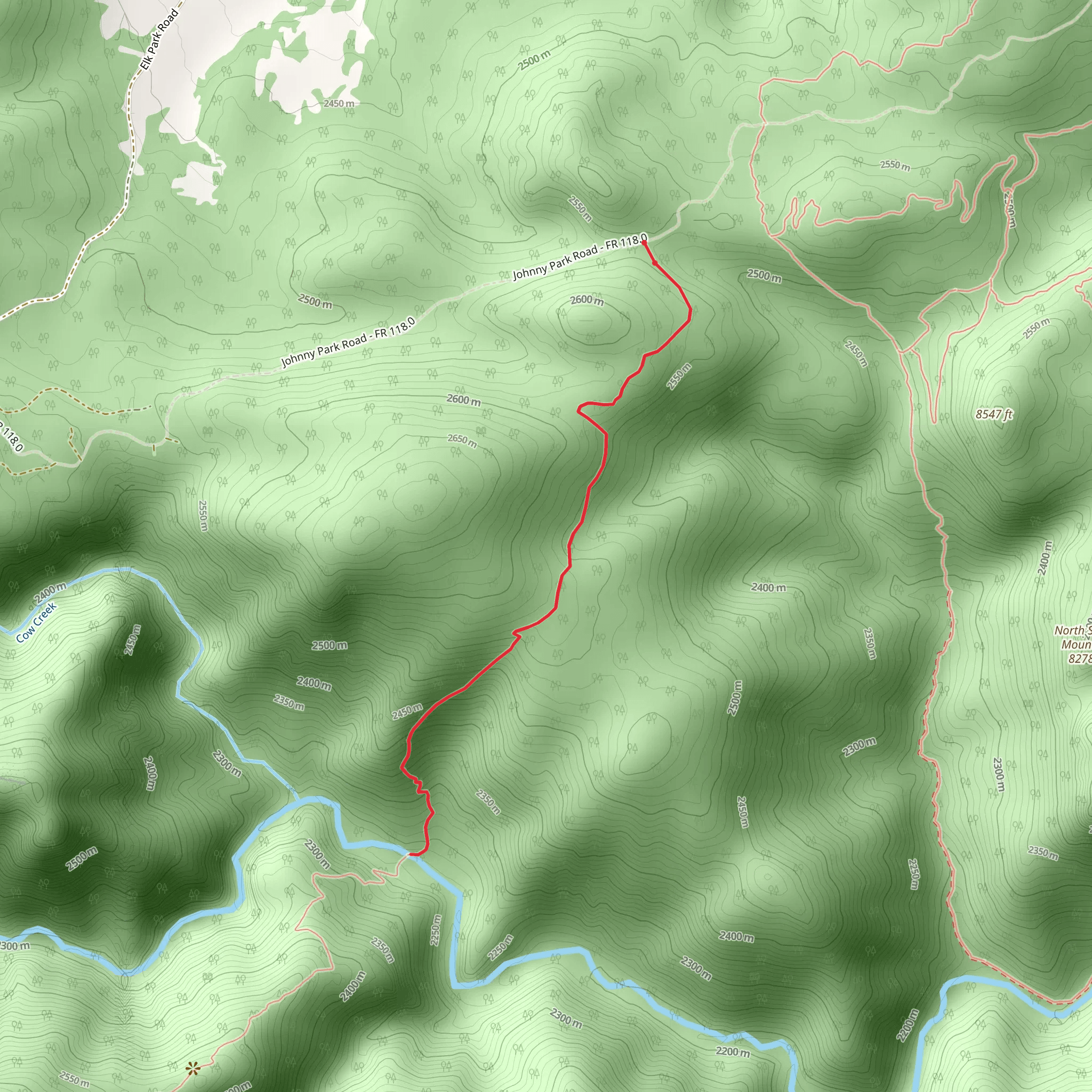 Bright Extension Trail mobile static map