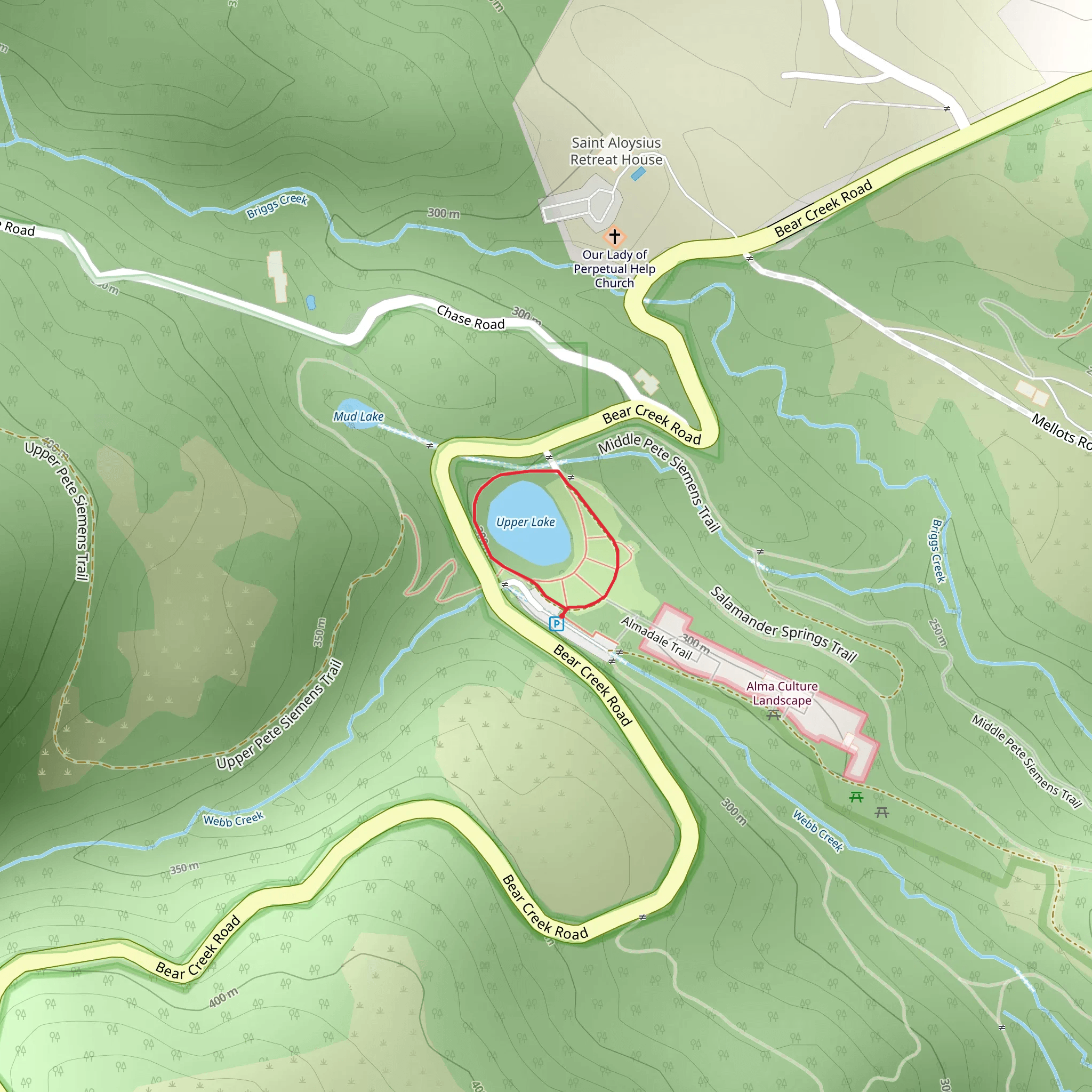 Upper Lake Loop mobile static map