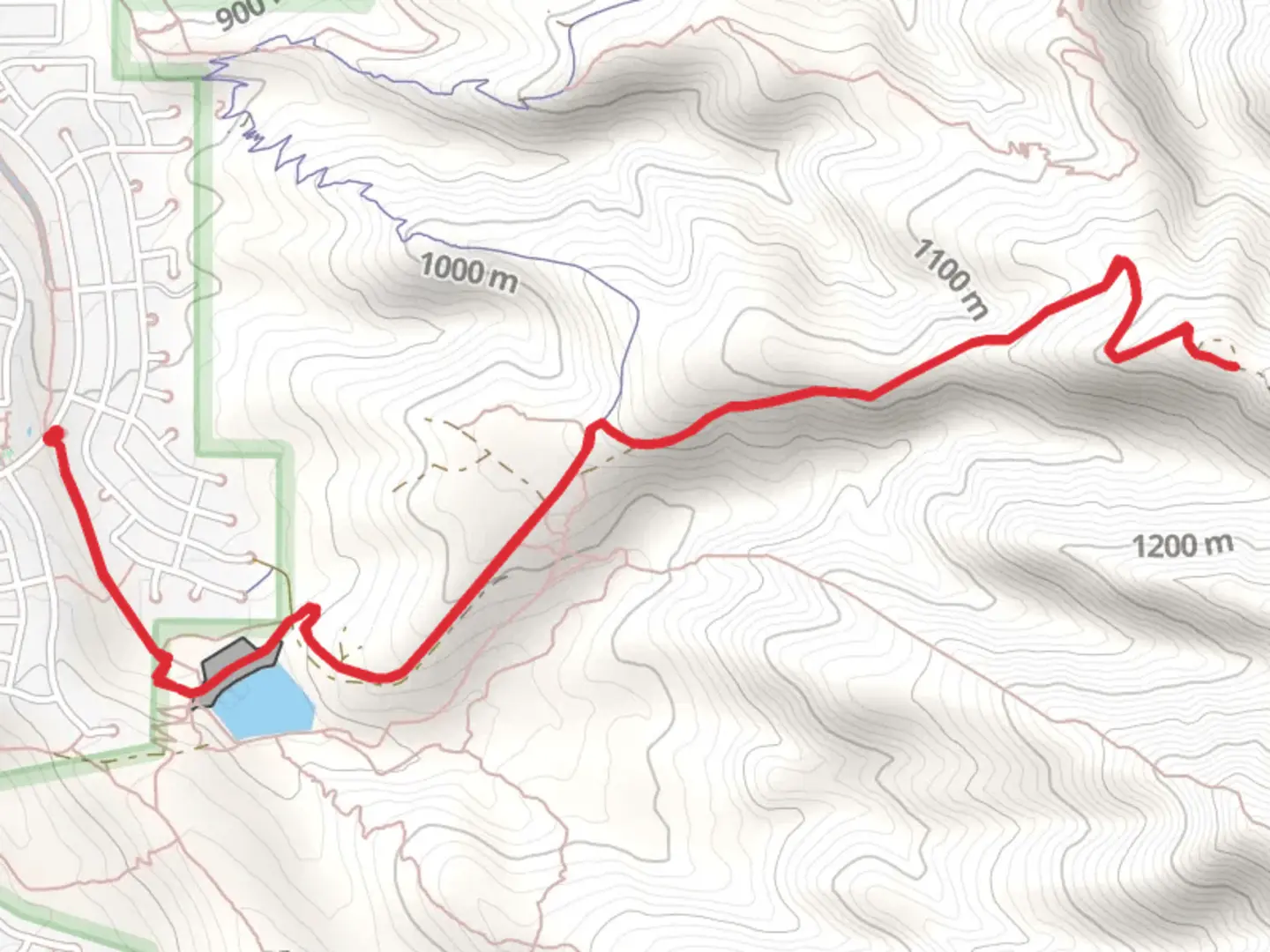 An image depicting the trail Black Mountain-Arden Peak and Anthem East Trail and its surrounding area.