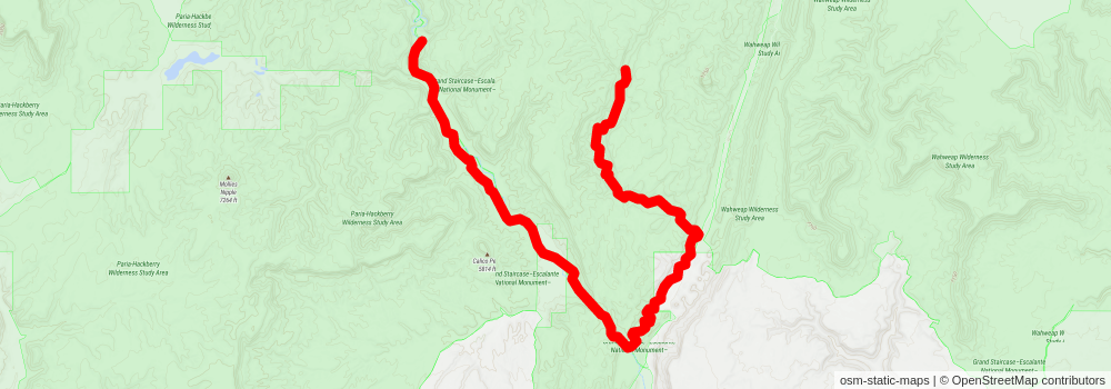 Southwestern Horseshoe Trail stage 37 Map