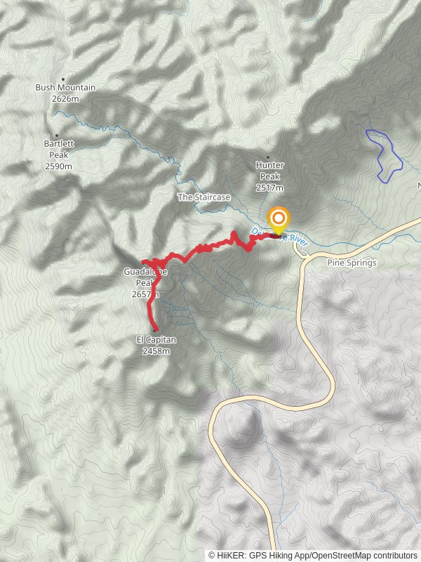 El Capitan and Guadalupe Peak Trail