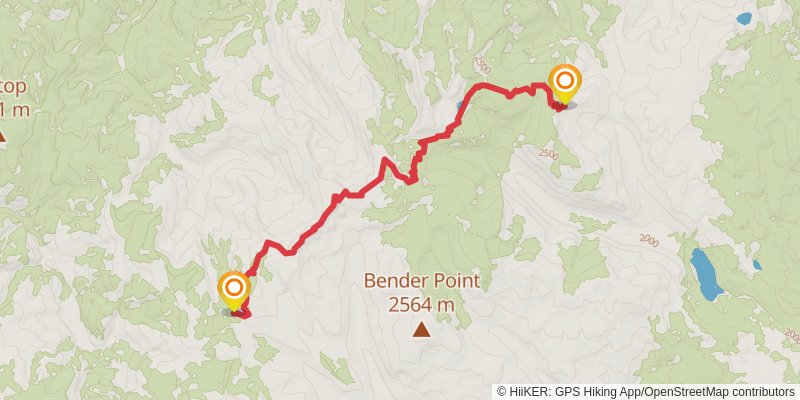 Continental Divide Trail - Montana And Idaho stage 34 Map