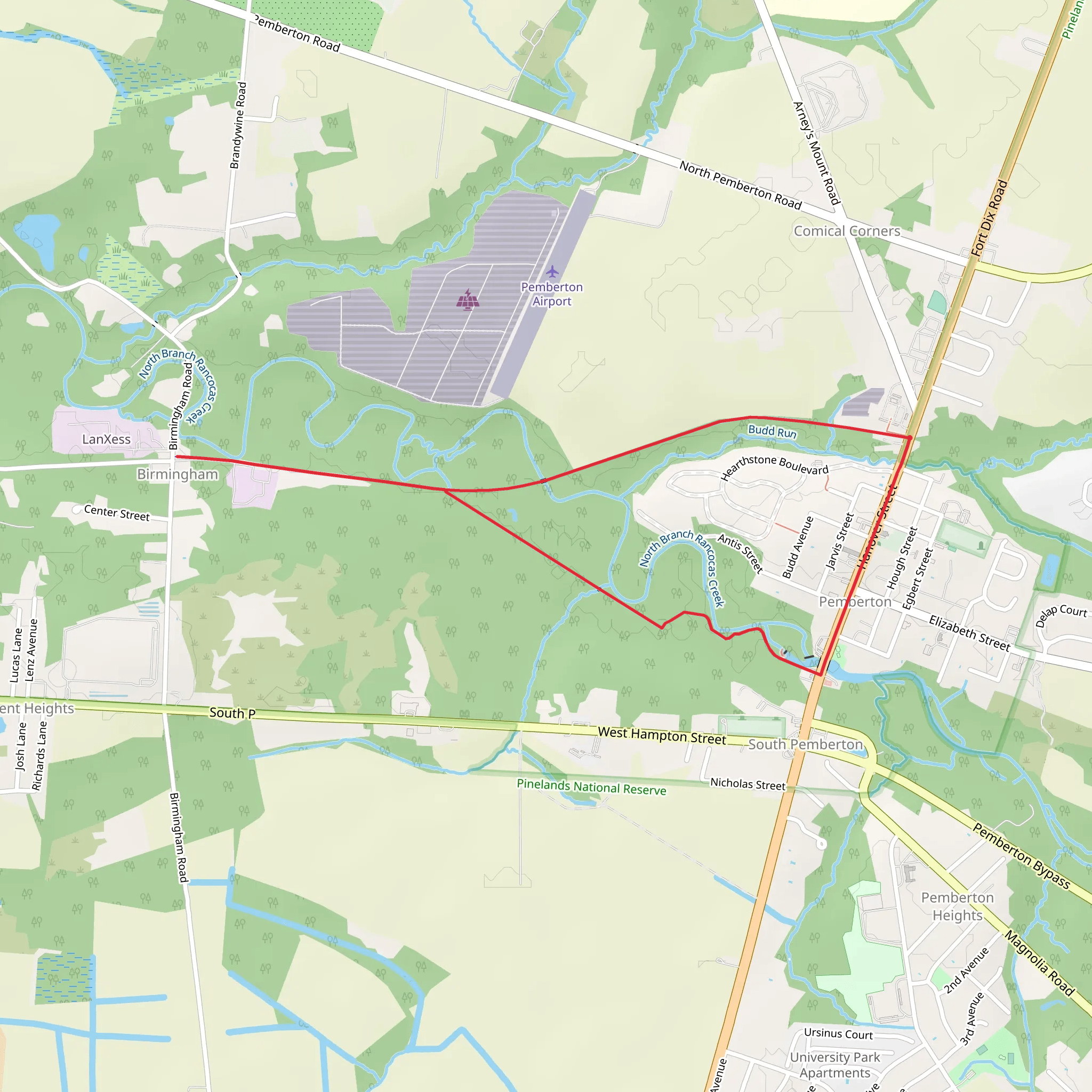 Pemberton Loop Trail mobile static map