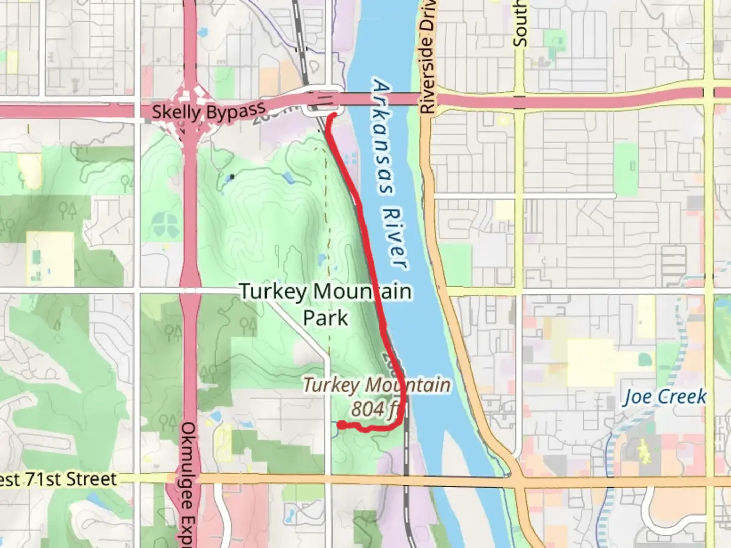An image depicting the trail Riverparks West Bank Trail and its surrounding area.