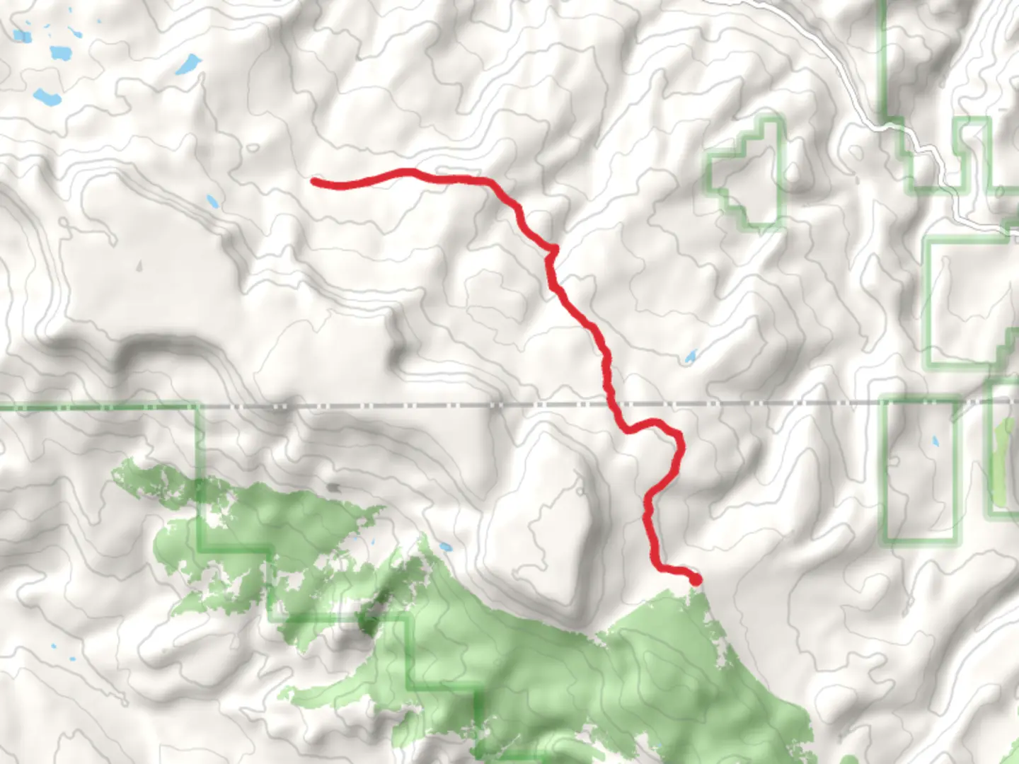 An image depicting the trail West Fish Creek Trail and its surrounding area.