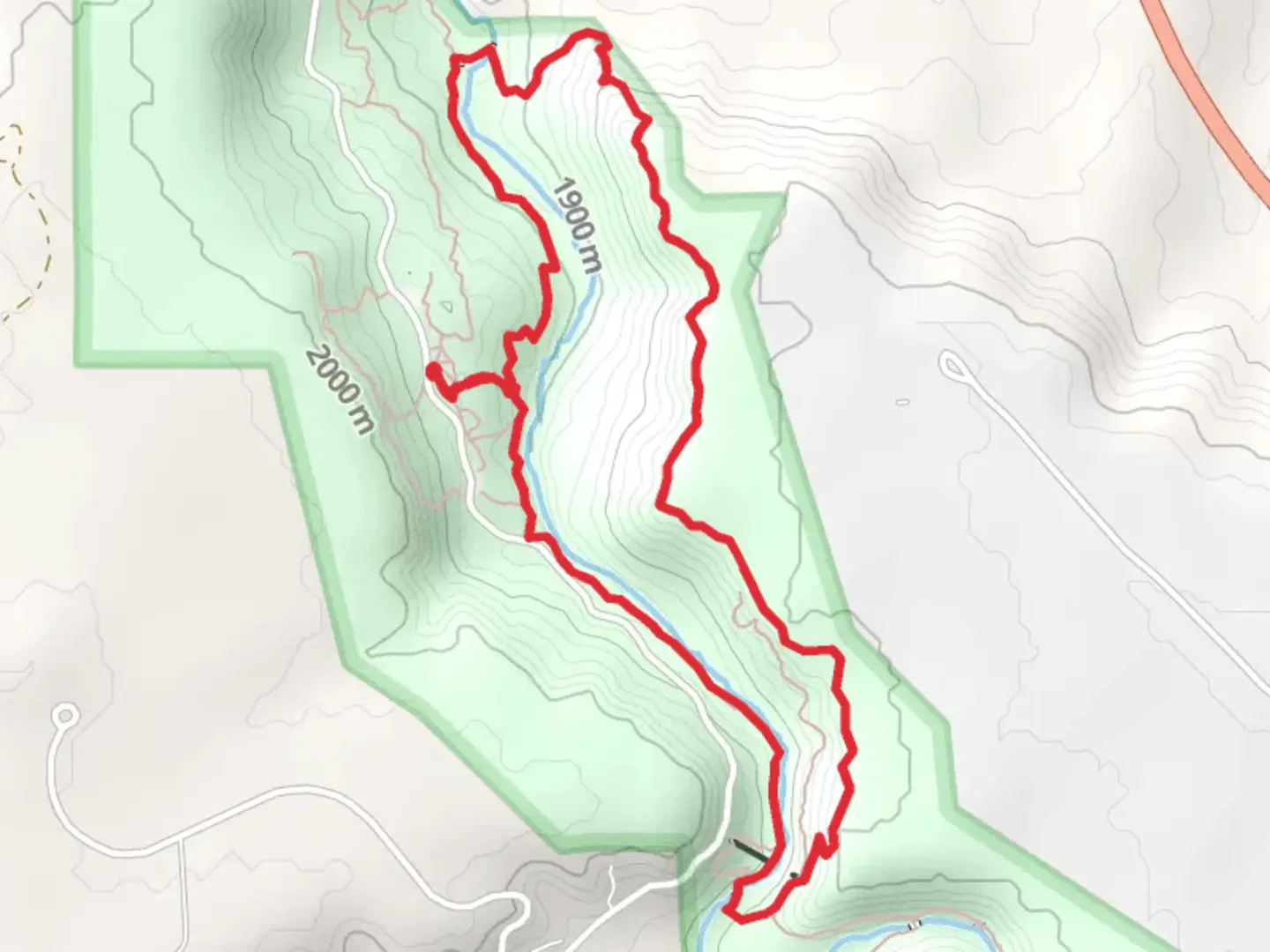 An image depicting the trail Rimrock Trail and Creek Bottom Trail Loop and its surrounding area.