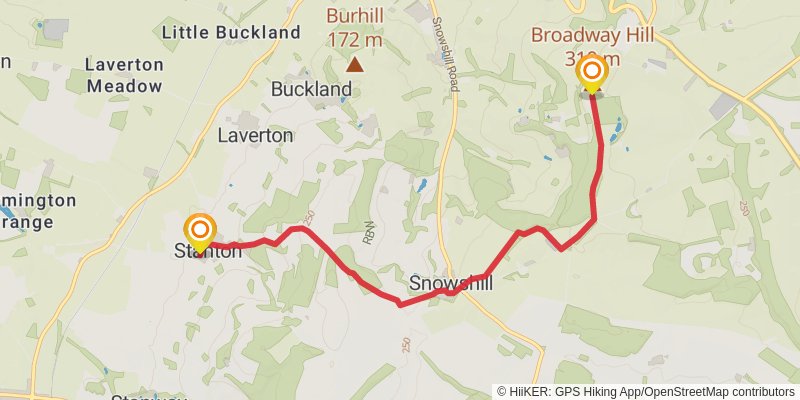 Wyche Way stage 7 Map