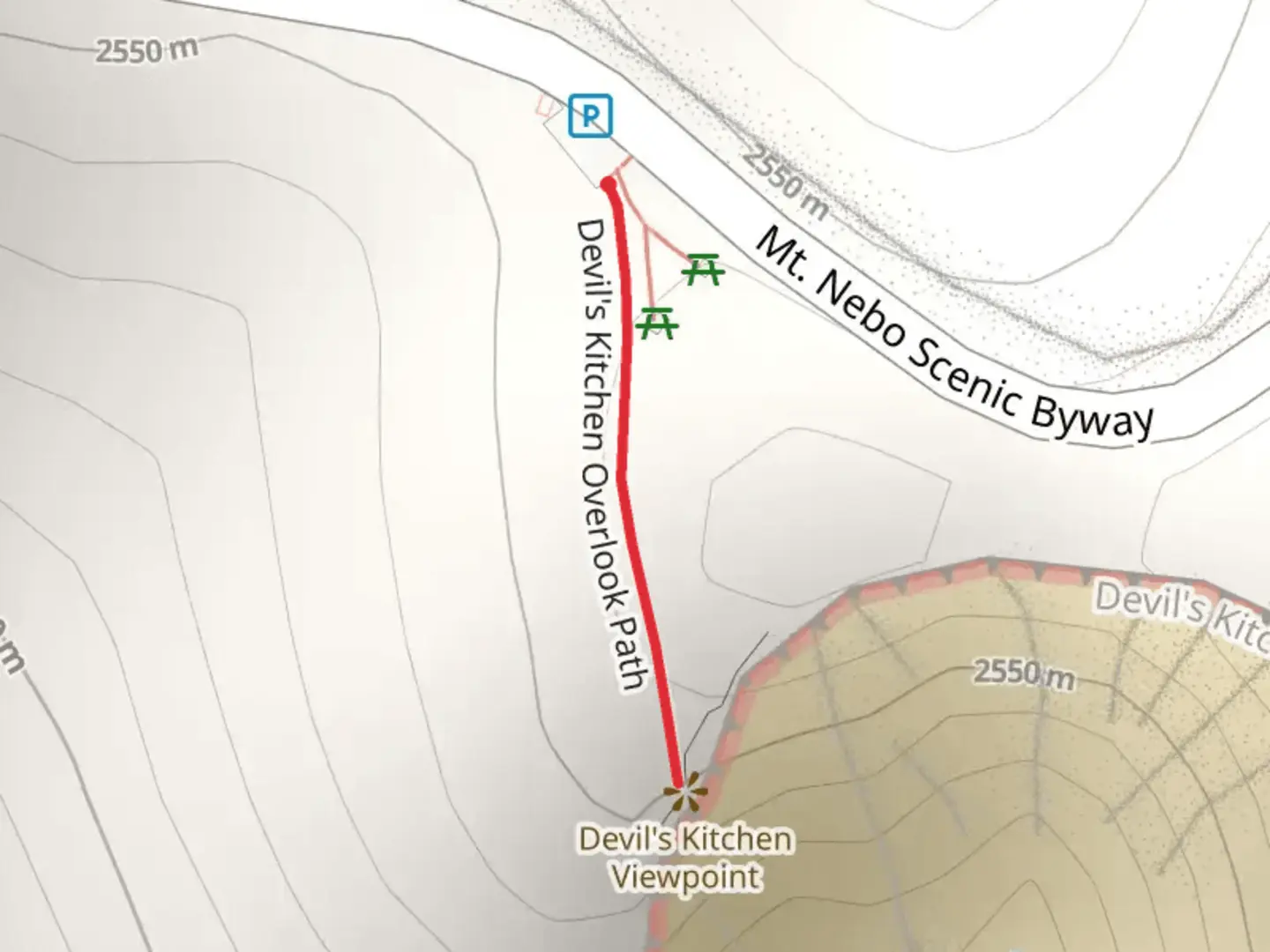 An image depicting the trail Mt Nebo Scenic Byway and its surrounding area.