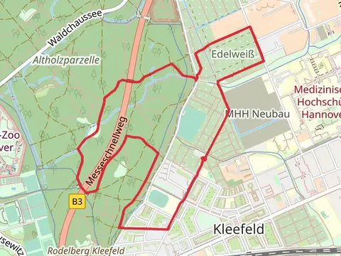 Vierlindenweg and Rut-und-Klaus Bahlsen WegLoop
