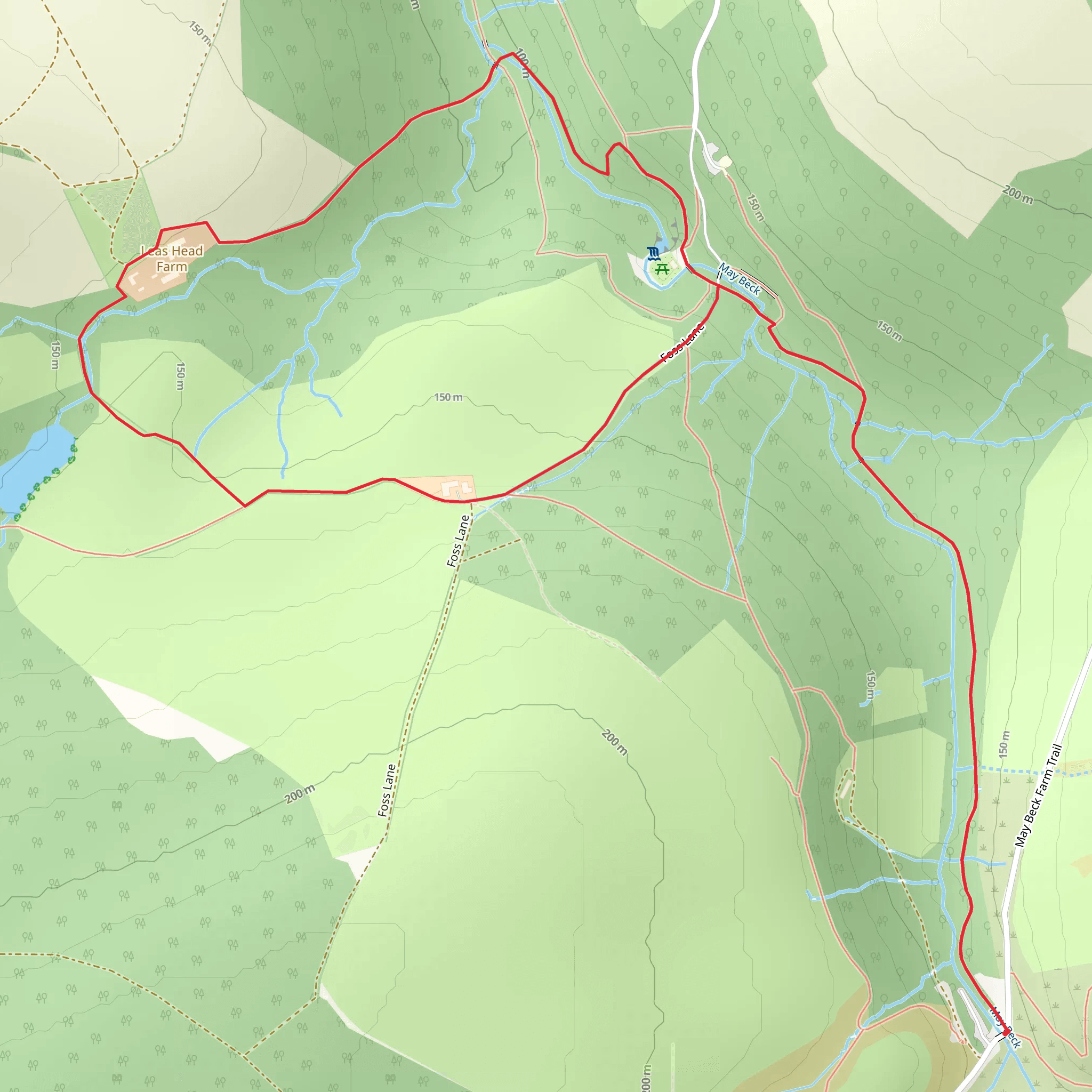 May Beck Walk mobile static map