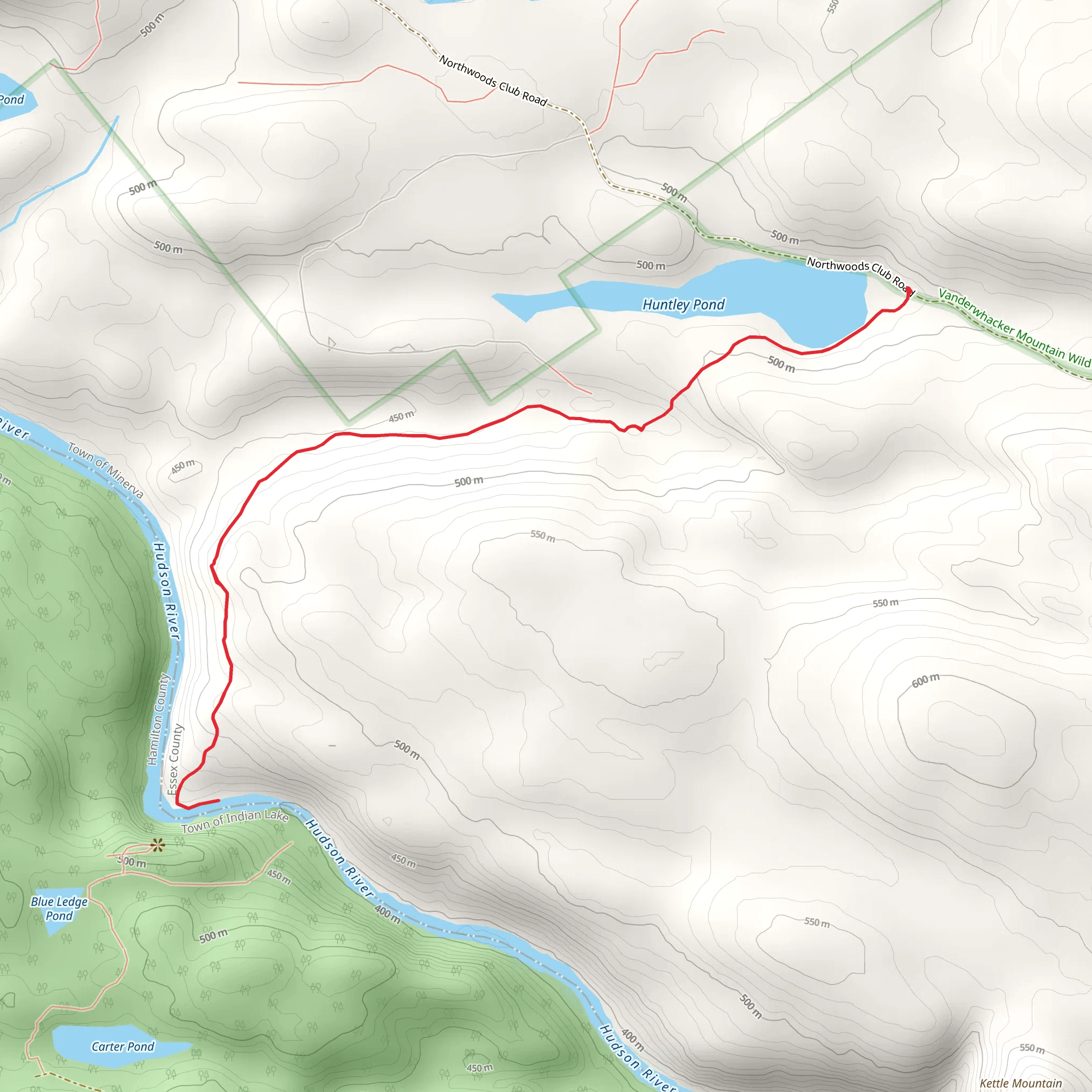 Hudson River via Blue Ledges Trail mobile static map