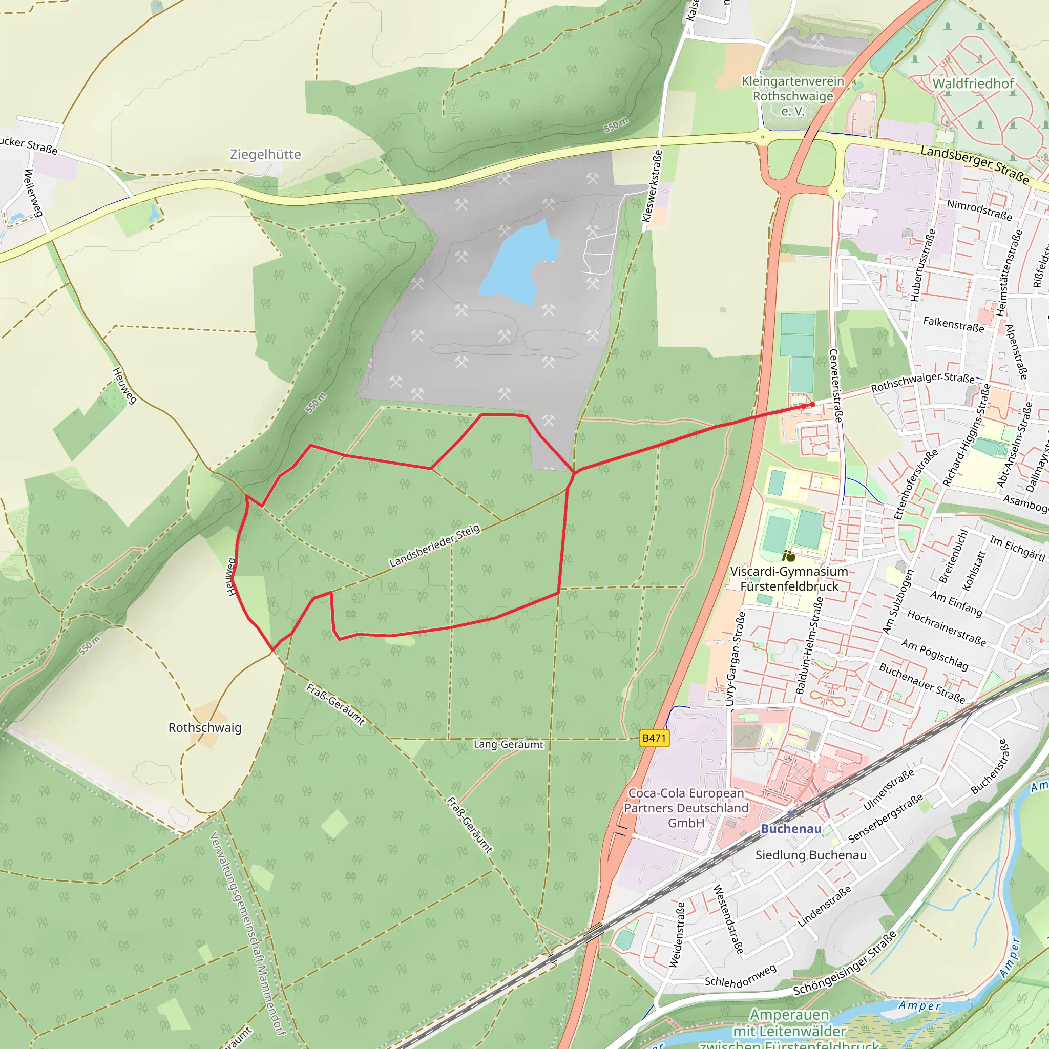 Walderlebnispfad Rothschwaiger Forst mobile static map