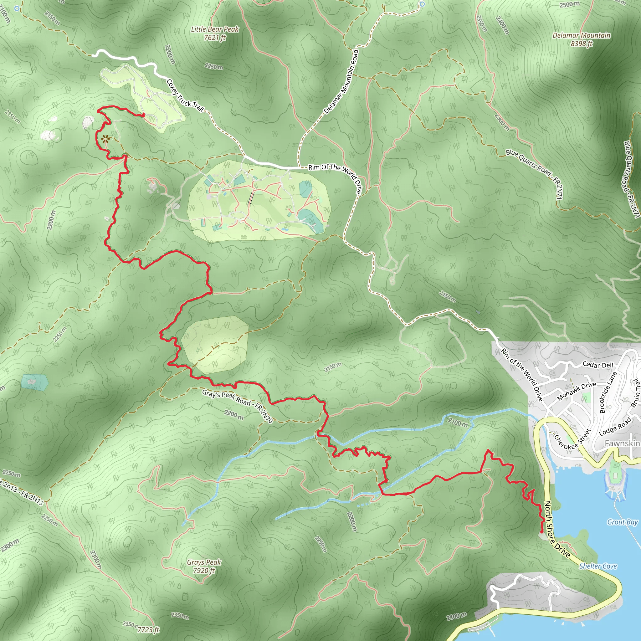 Hanna Flat Trail mobile static map