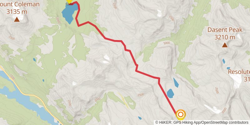 Great Divide Trail stage 41 Map