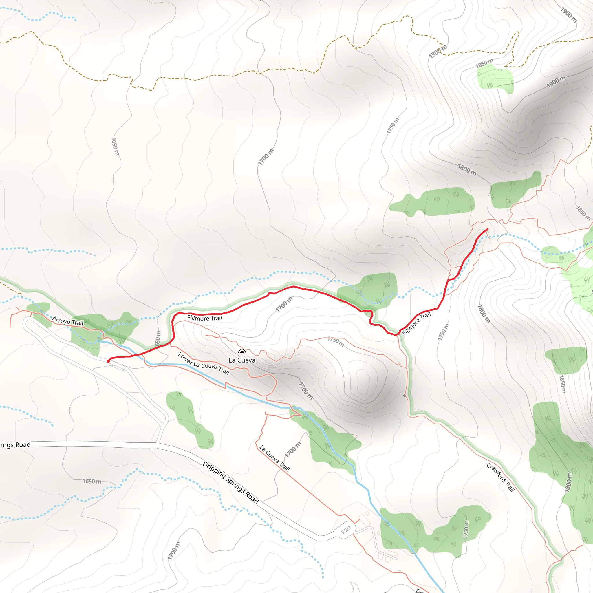 Fillmore Trail mobile static map
