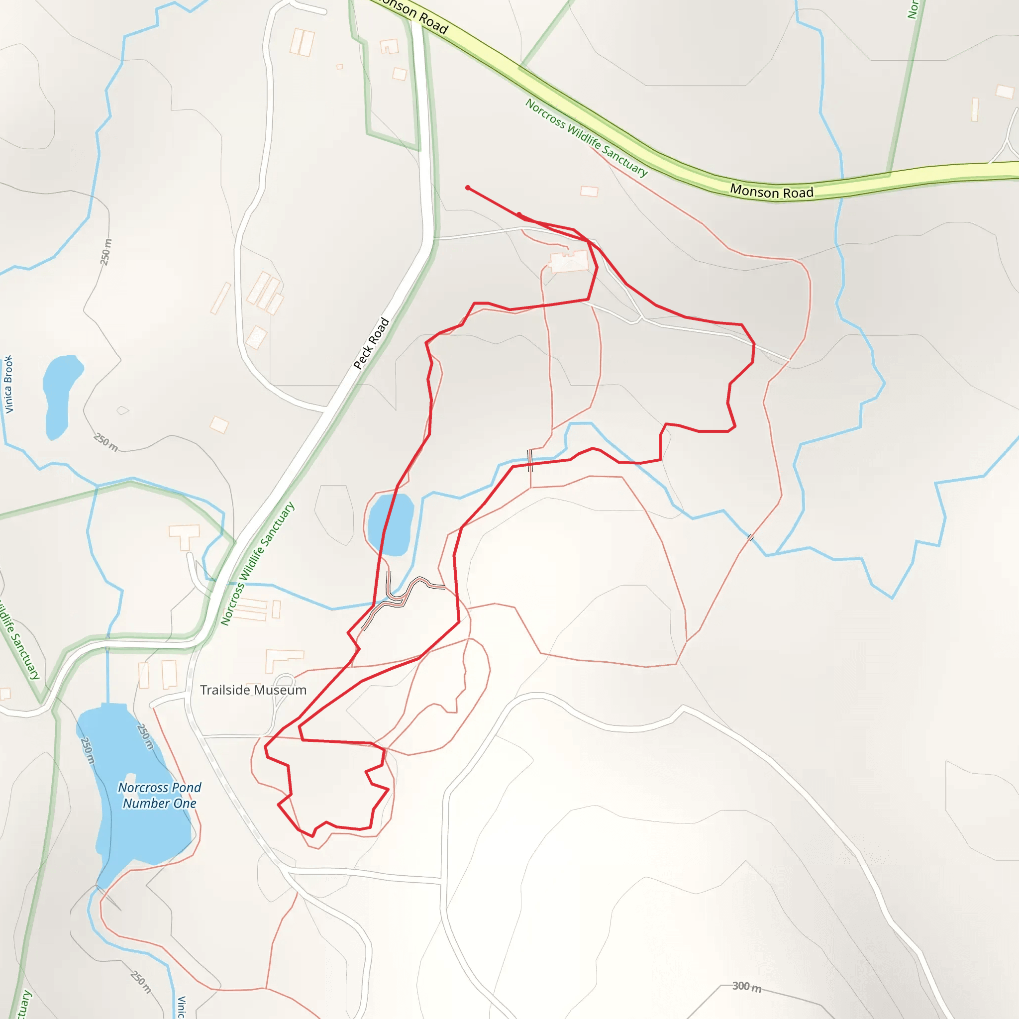Vinica Brook Loop mobile static map