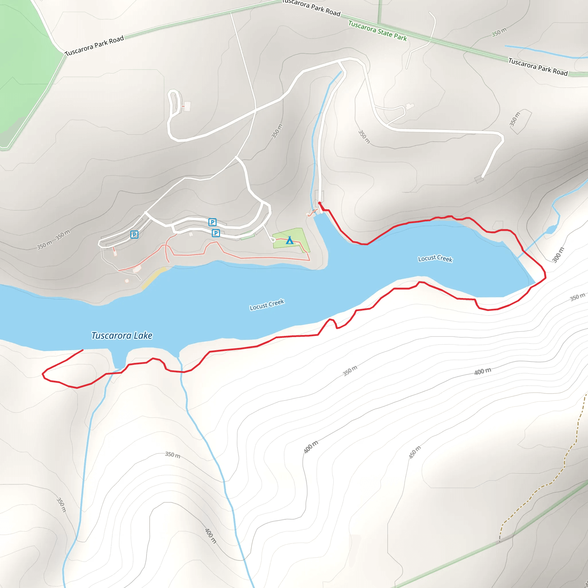 Locust Creek - Tuscarora Lake mobile static map