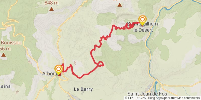 Camino Menton-Candanchu via Arles stage 29 Map