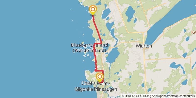 Waterfront Trail stage 80 Map