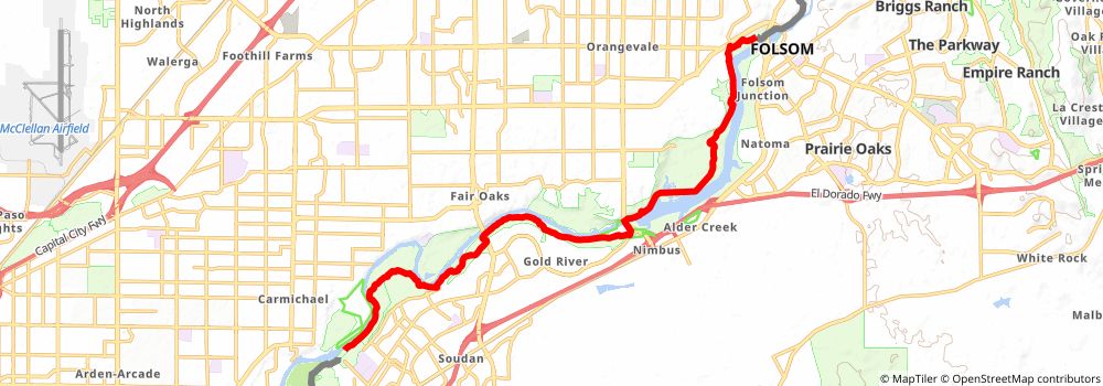 American Discovery Trail South Route stage 388 Map